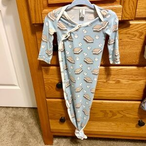 Copper Pearl Newborn Gown